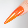 Кольоровий топ-лак без змивання Crystal Glass MollyNails Orange Pumpkin, без HEMA/Di-HEMA, 10 г