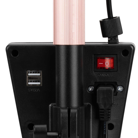 45W LED Beauty Light, Floor-Standing, Shadowless, Black, Model HQ-U28