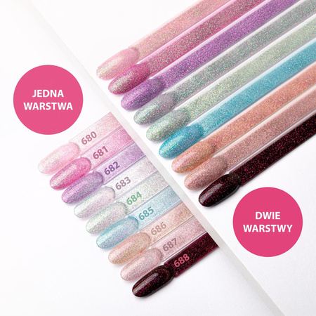 MollyNails Shocking Shine Rocker HEMA/Di-HEMA-freier Hybridlack 8 g Nr. 684