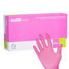 Easycare nitrile Pink disposable diagnostic and protective gloves, size L, pink, 100 pcs