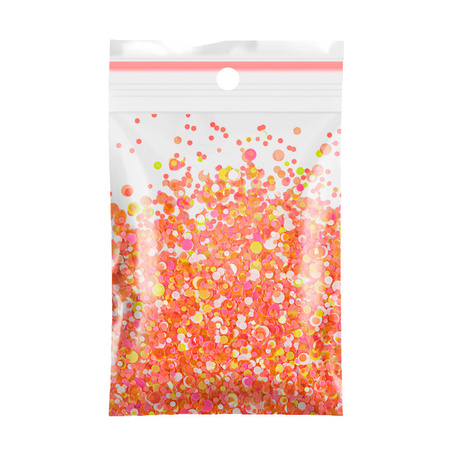 Kolorowa ozdoba do paznokci Pop-Up! Piegi Confetti Dropsy Kropki Kółeczka Princess Nails Nr 4 20g