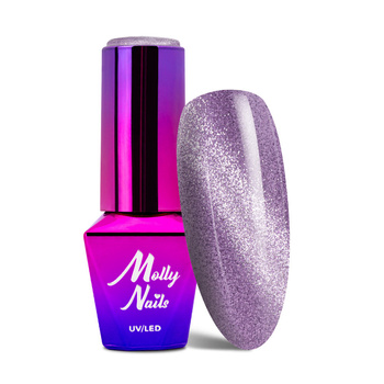 Vernis hybride MollyNails Cat Eye Womanity Miss Violet 8 g n° 442