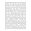 Selbstklebende Weihnachts-Nagelaufkleber / French / Französische Smile-Linie von MollyNails MO-461