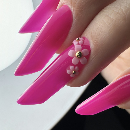 Коробка з прикрасами — акрилові квіточки MollyNails, мікс кольорів № 1, приблизно 300 штук