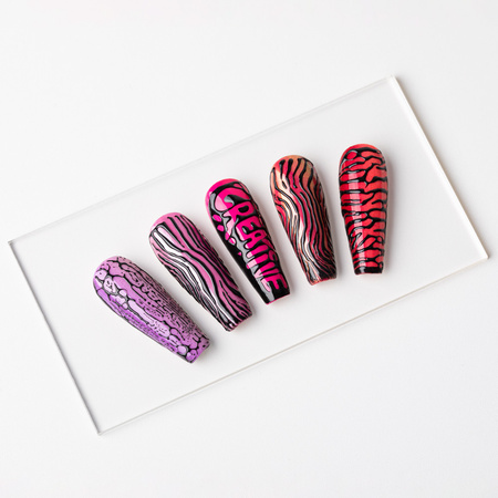 Creative Flow Color Gel - creative NailArt gel for melting, soft designs MollyNails White HEMA/Di-HEMA free 5 g