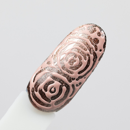 Creative Flow Color Gel – kreatives NailArt-Gel für den Effekt von fließenden, weichen Mustern MollyNails Nude Sand HEMA/Di-HEMA-frei 5 g