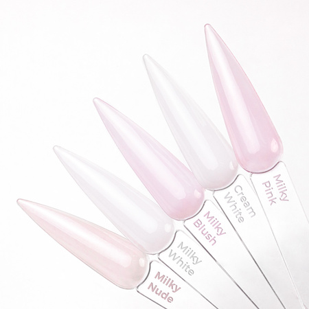 Milky MollyNails Top Coat, Milky, No-Wipe, No-Rinse, Milky Nude, HEMA/Di-HEMA Free, 10 g