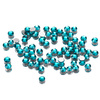 Glas-Strasssteine für Nägel SS3 Blue Zircon, ca. 50 Stück