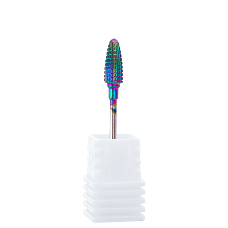 Fresa professionale in cobalto-tungsteno con finitura arcobaleno, modello Flame M 3/32" n. 4