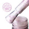 Mleczna baza kauczukowa z fioletowo metalicznymi płatkami Flakes Rubber Base Milk&Purple MollyNails HEMA/Di-HEMA Free 10 gram
