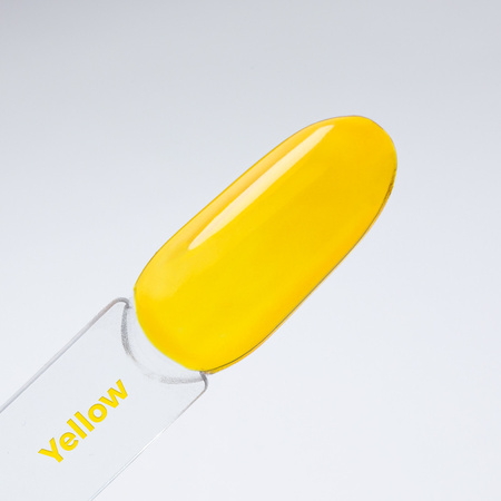 Top coloré sans essuyage « Crystal Glass » de MollyNails, jaune, sans HEMA/Di-HEMA, 10 g