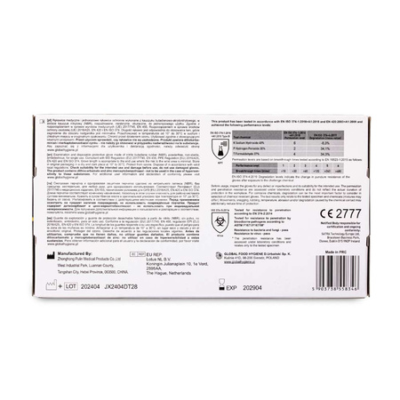 Diamante Disposable Nitrile Diagnostic and Protective Gloves, Size S, Blue-Purple, 100 Count