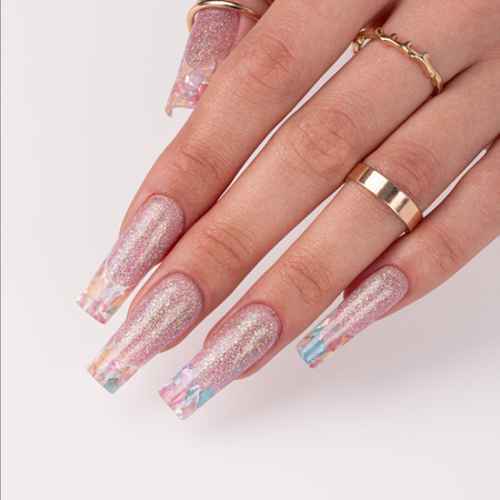 Crushed shells for decorating nails in a box No. 4