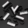 Spazzolino per manicure e polvere, piccolo, nero, 10 pezzi