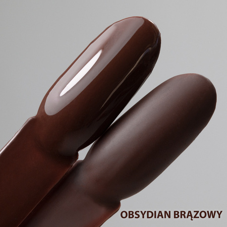 Гібридний лак LED/UV Gel Polish MollyNails від Ewelina Staszak Talizman T2 «Браун Обсидіан», без HEMA/Di-HEMA, 7 г