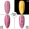 Vernis hybride phosphorescent « œil de chat » MollyLac Night Glowing Sweetest Perfection, sans HEMA/Di-HEMA, 10 g, n° 672