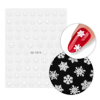 Selbstklebende 5D-Weihnachts-Nagelsticker von MollyNails SD-1919