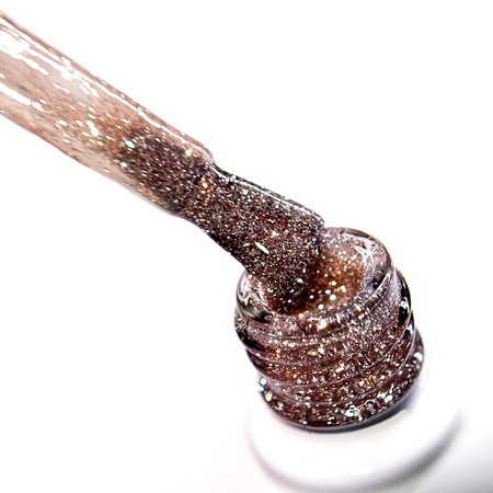 Esmalte híbrido MollyNails Flashing Lights Bitter Brown sin HEMA ni Di-HEMA, 8 g, n.º 564