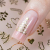 MollyNails TH-1456 self-adhesive Christmas gold nail stickers