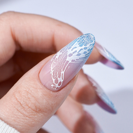 Creative Flow Color Gel - creative NailArt gel for melting, soft designs MollyNails White HEMA/Di-HEMA free 5 g