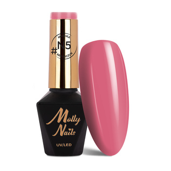 Esmalte híbrido MollyNails Natural de Monika Mielniczuk, sin HEMA ni Di-HEMA, 8 g, n.º N5