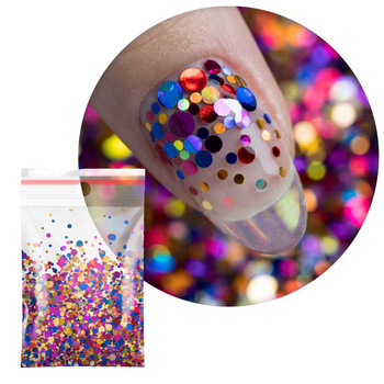 Pop-Up! Pecas, confeti, gotitas, puntitos y círculos Princess Nails para decorar las uñas N.º 6, 20 g