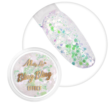 Polvo para uñas MollyLac Bling Bling Effect 1 g N.º 04