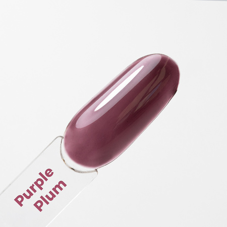 Кольоровий топ-лак без змивання Crystal Glass MollyNails Purple Plum, без HEMA/Di-HEMA, 10 г
