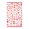 Adhesivos para uñas con corazones de San Valentín F632