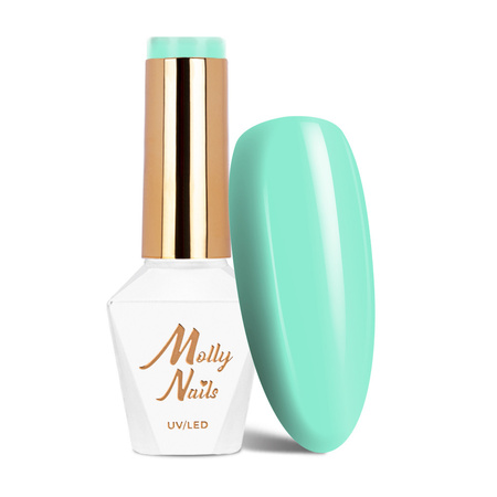 Гібридний лак MollyNails Yoghurt Passion Dessert без HEMA/Di-HEMA, 8 г, № 123