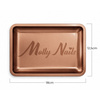 Vassoio metallico rettangolare color rame per strumenti MollyNails