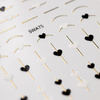 Autocollants pour ongles en forme de cœurs SWA75