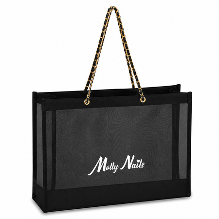 Schwarze Stoff-Lunch-Tasche von MollyNails