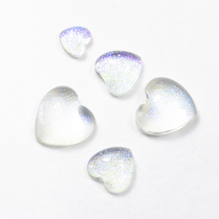 Ozdoba do paznokci serca 3D MollyNails Nr 1 40szt