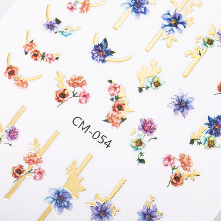 Naklejki do paznokci samoprzylepne kwiaty CM-054 MollyNails