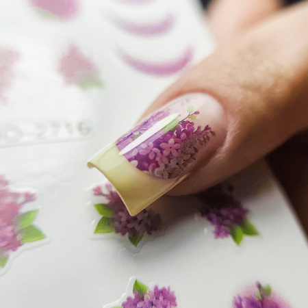 Selbstklebende Nagelsticker mit Blumenmotiv JO-2716