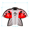 Шаблони для нігтів Ladybug сонечко MollyLac 500 шт.