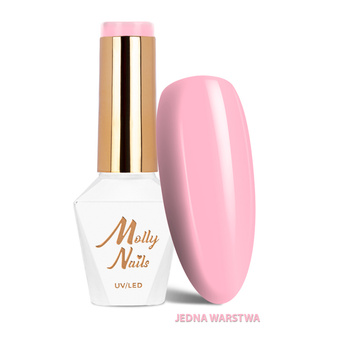 Esmalte híbrido MollyNails Wedding Yes, I Do I A Subtle Kiss sin HEMA ni Di-HEMA, 8 g, n.º 28