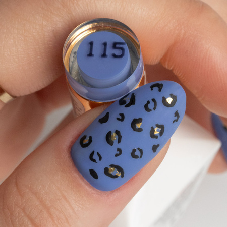 Esmalte híbrido MollyNails Blue Sky Purple Blue sin HEMA ni Di-HEMA, 8 g, n.º 115