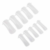Upper nail forms, dual forms, model 4, transparent, clear, for gel, acrygel, acrylic, 100 pcs.