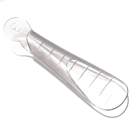 Set combinado de moldes de silicona de doble forma para manicura francesa, 12 unidades