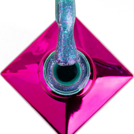 Гібридний лак MollyLac Mermaid Whispers Green Sea of Sin 10 г № 591