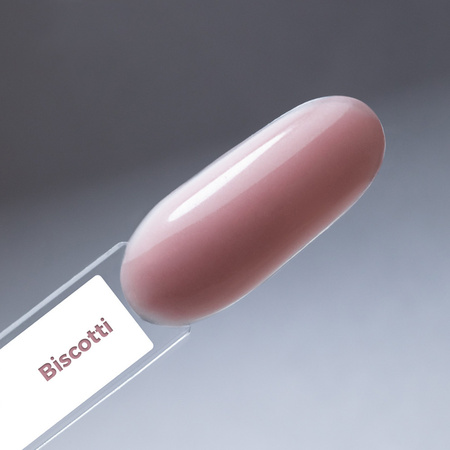 Base en caoutchouc LED/UV avec fibres MollyNails Rubber Fiber Base Biscotti 10 g