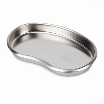 Silberfarbene Werkzeugablage aus Metall