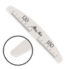 MollyNails Standard 120/180 Mineral Nail File (Boat Shape, Half-Moon)