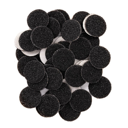 Schleifaufsätze, austauschbare Scheiben, Körnung 80, für PodoDisk, Größe S, 15 mm, 50 Stück