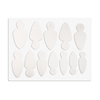 Combo de moldes de silicona de doble forma para manicura francesa MollyLac, forma de almendra, 12 unidades