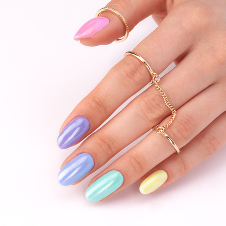 Lakier hybrydowy MollyNails Yoghurt Lily Blossom HEMA/Di-HEMA Free 8g Nr 122