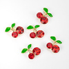 Boîte de 30 décorations en forme de cerises avec strass