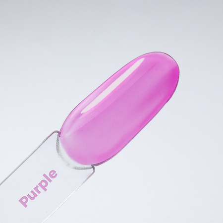 Кольоровий топ-лак без змивання Crystal Glass від MollyNails, фіолетовий, без HEMA/Di-HEMA, 10 г